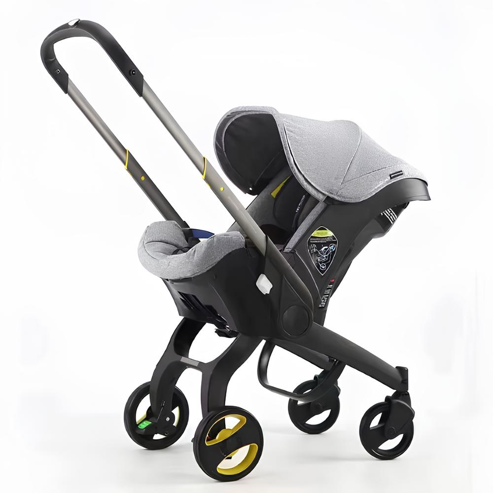 Poussette compacte 4 en 1 bébé avec siège auto