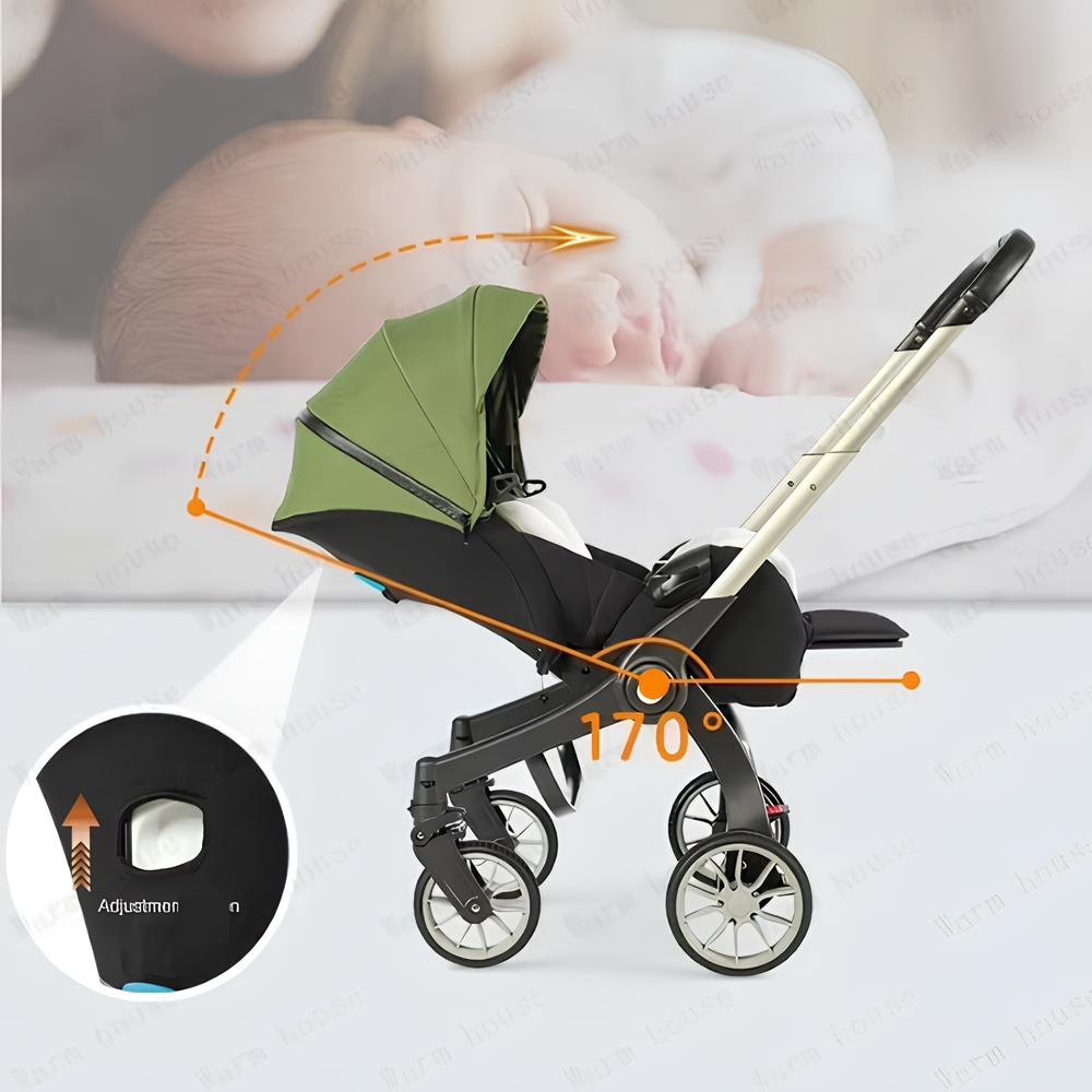 Poussette bébé tout-terrain 4 roues