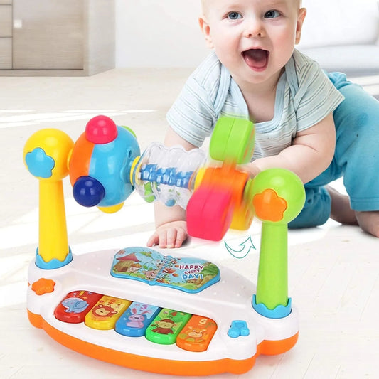 Piano Musical Rotatif Lumineux