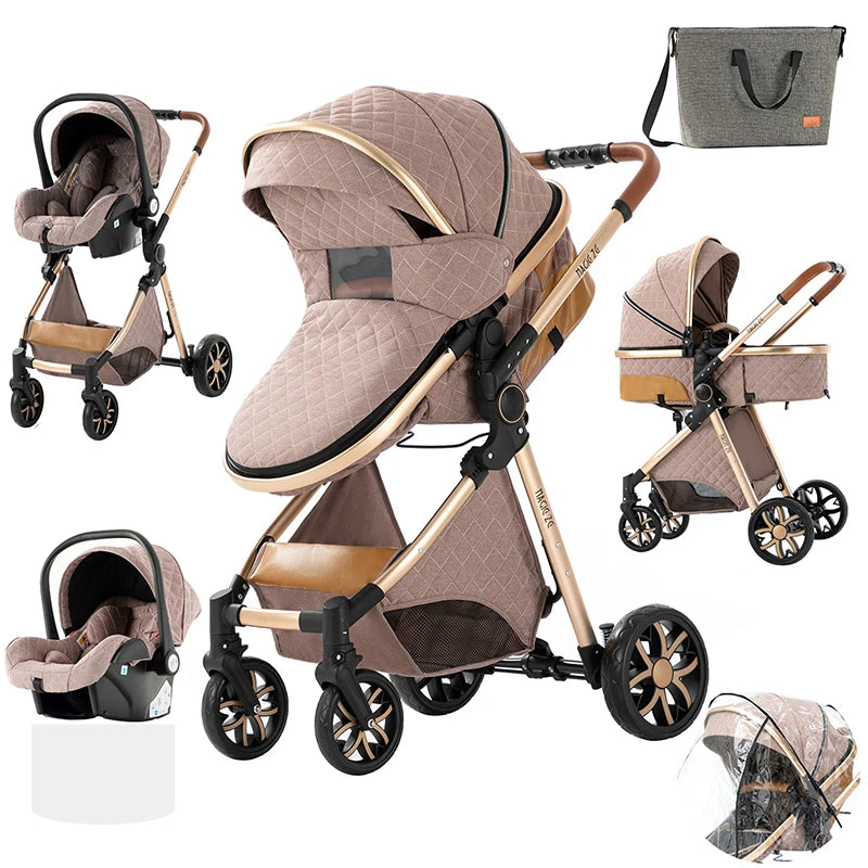 Poussette 3-en-1 Pliable