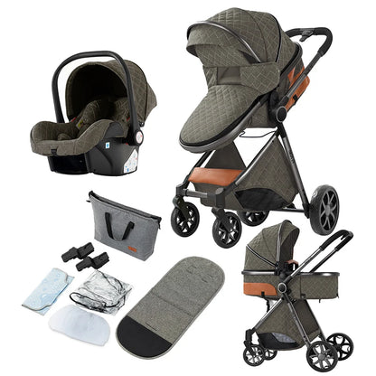 Poussette 3-en-1 Pliable