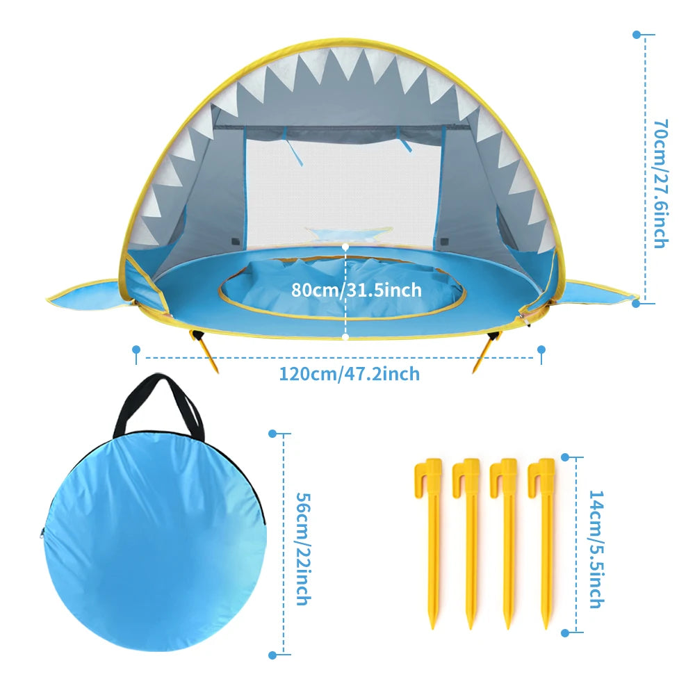Tente avec mini piscine