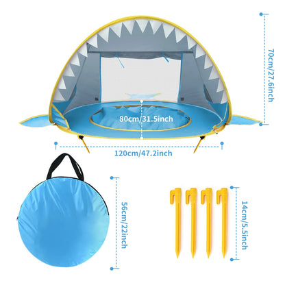 Tente avec mini piscine