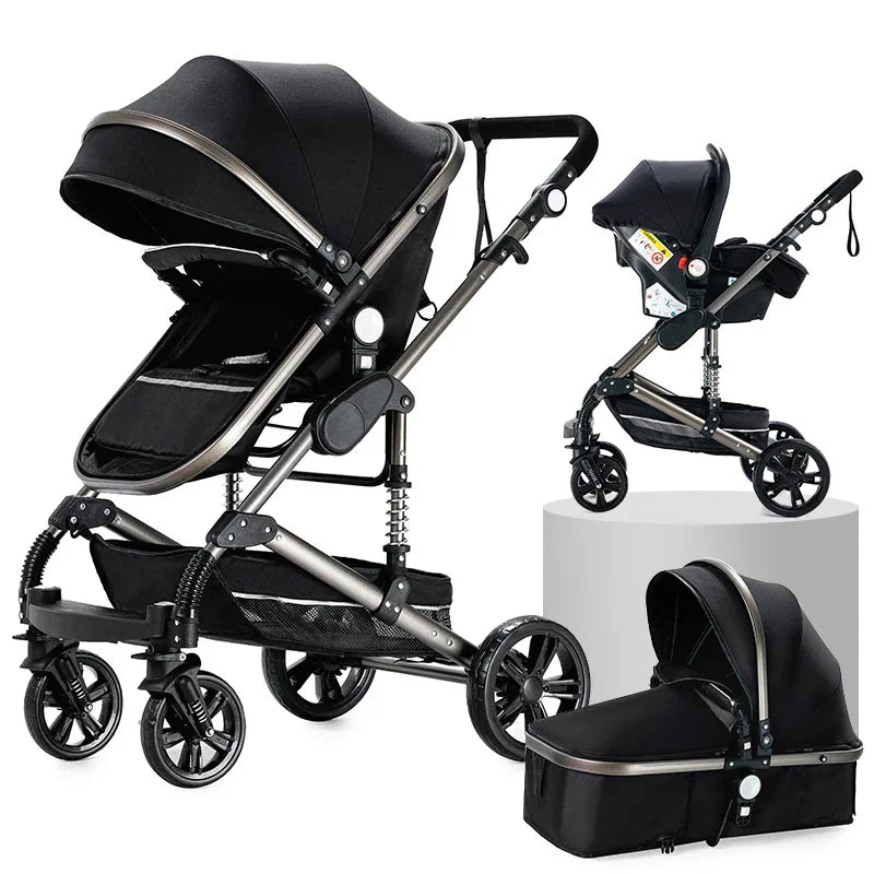 Poussette 3-en-1 Pliable
