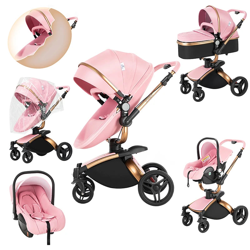 Poussette 3-en-1 Pliable