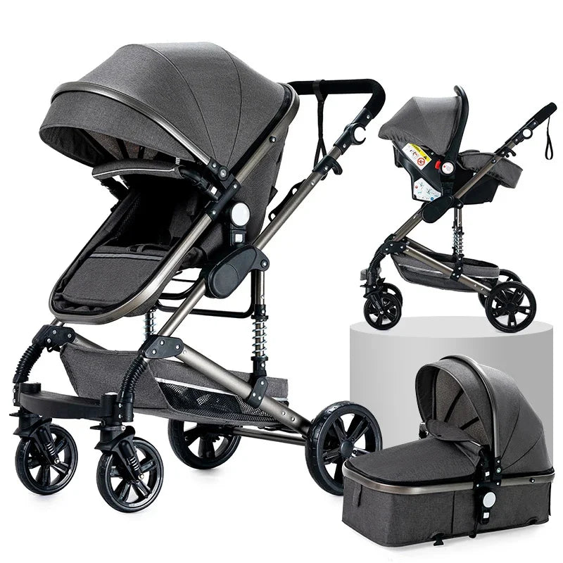 Poussette 3-en-1 Pliable