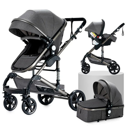 Poussette 3-en-1 Pliable