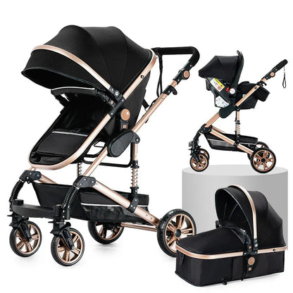Poussette 3-en-1 Pliable
