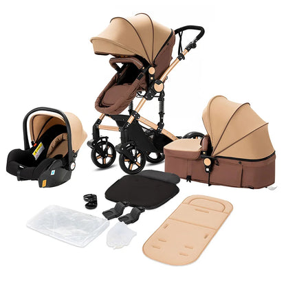 Poussette 3-en-1 Pliable