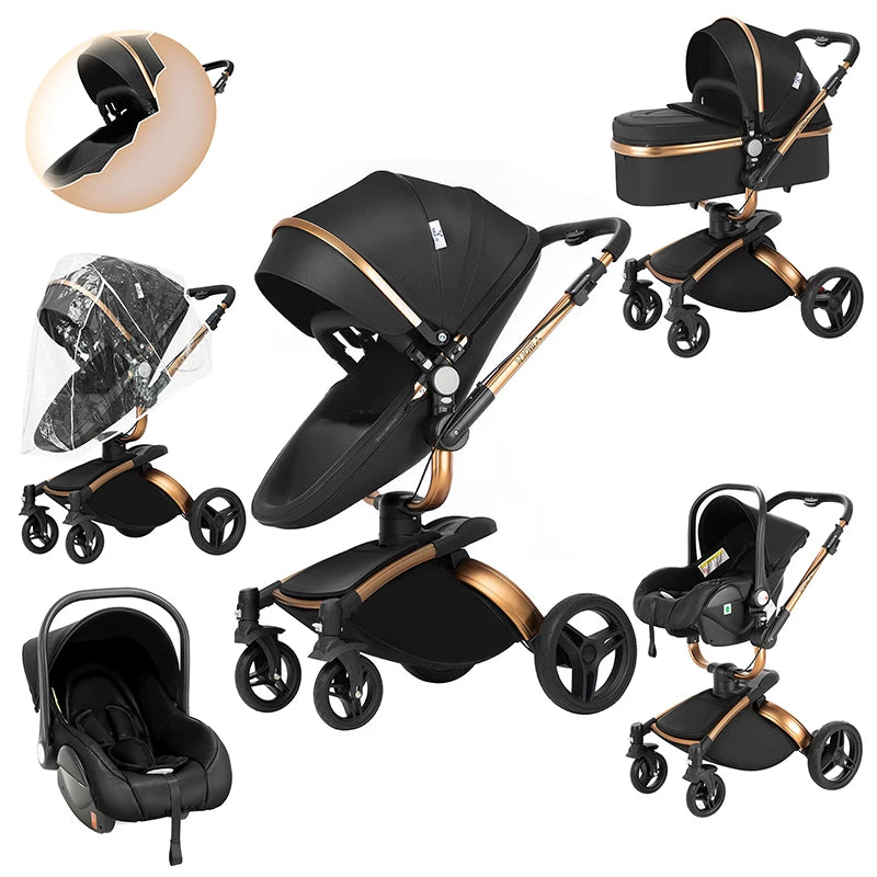 Poussette 3-en-1 Pliable