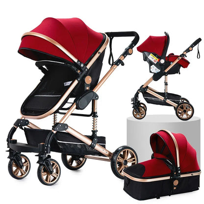 Poussette 3-en-1 Pliable
