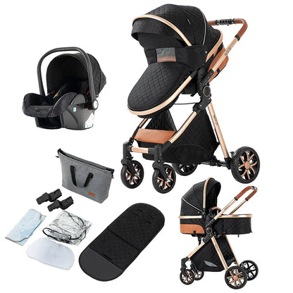 Poussette 3-en-1 Pliable
